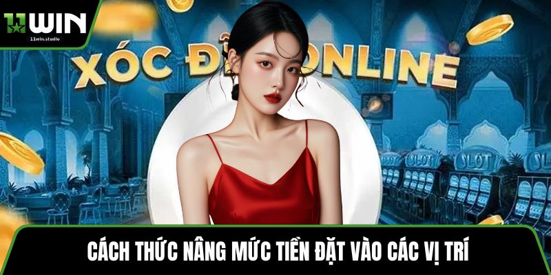 Cách thức nâng mức tiền đặt vào các vị trí